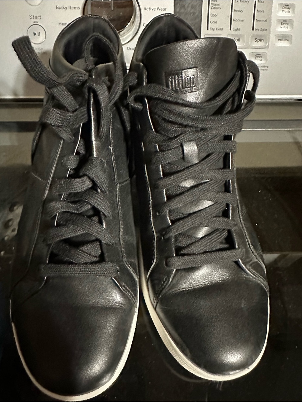 Men's Black High-Top Sneakers - Unbranded